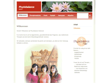 Tablet Screenshot of physiobalance-mueller.de
